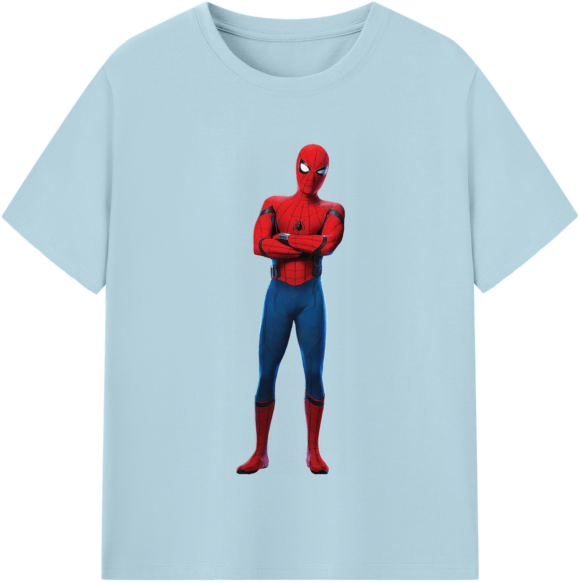 （画像用） Spider Man スパイダーマン 綿100％半袖Tシャツ（フロントプリント）